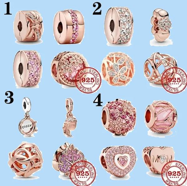 925 charm beads accessories fit pandora charms jewelry new rose gold openwork woven infinity bead, Black
925 charm beads accessories fit pandora charms jewelry new rose gold openwork woven infinity bead, Black