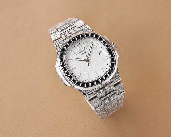 luxury formal classical wrist watches peta pli 5711 men's automatic new designer mechanical edition, Slivery;brown
luxury formal classical wrist watches peta pli 5711 men's automatic new designer mechanical edition, Slivery;brown