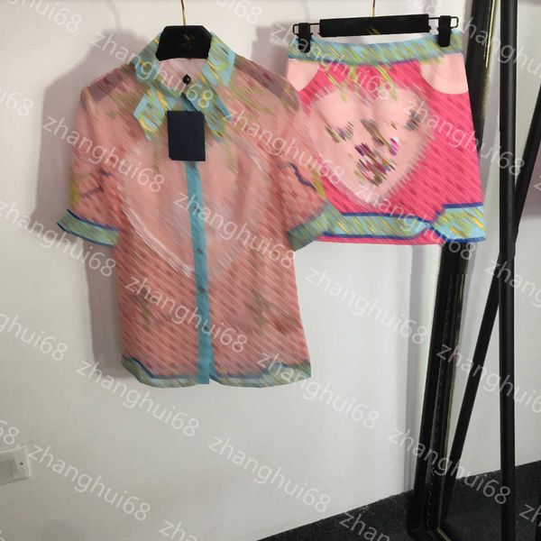 23ss shirt set womens designer clothing women set lace love lapel short sleeve shirt nail drill nail bead print high waist short half skirt, White
23ss shirt set womens designer clothing women set lace love lapel short sleeve shirt nail drill nail bead print high waist short half skirt, White
