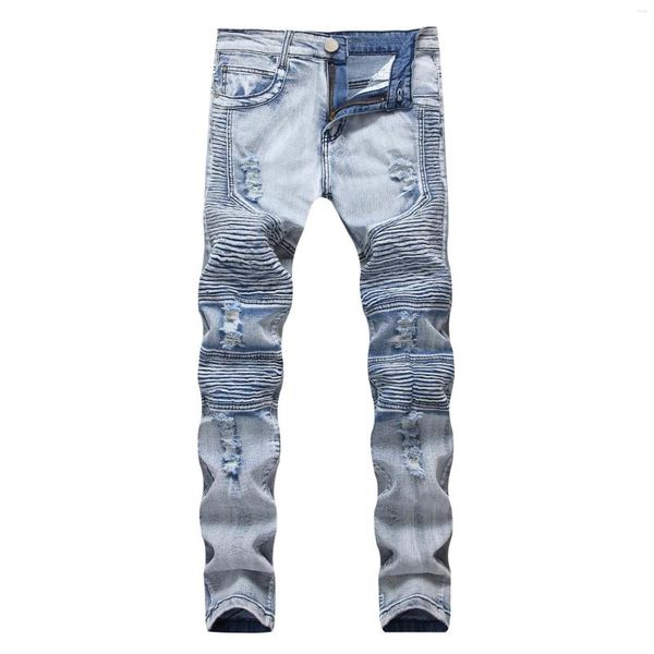 men's jeans 2023 men pants wash solid color multi pockets denim mid waist cargo plus size fahsion casual trousers male daily, Blue
men's jeans 2023 men pants wash solid color multi pockets denim mid waist cargo plus size fahsion casual trousers male daily, Blue