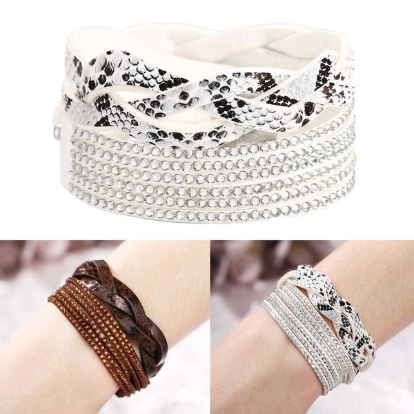 long artificial leather hand jewelry charm drilling multi layer winding flannel woven bracelet wholesale, Golden;silver
long artificial leather hand jewelry charm drilling multi layer winding flannel woven bracelet wholesale, Golden;silver