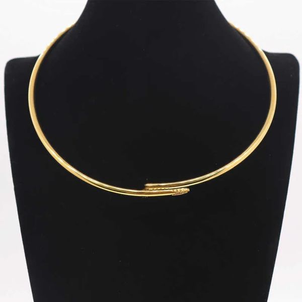 designer necklace pendant necklace titanium jewelry wholesale ladies smooth hard ring necklace classic nail drill collar, Silver
designer necklace pendant necklace titanium jewelry wholesale ladies smooth hard ring necklace classic nail drill collar, Silver