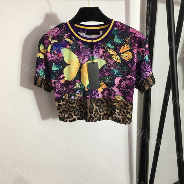 23ss womens designer clothing tee womens t-shirt round neck pure cotton butterfly flower leopard print short sleeve short crop t-shirt women, White
23ss womens designer clothing tee womens t-shirt round neck pure cotton butterfly flower leopard print short sleeve short crop t-shirt women, White