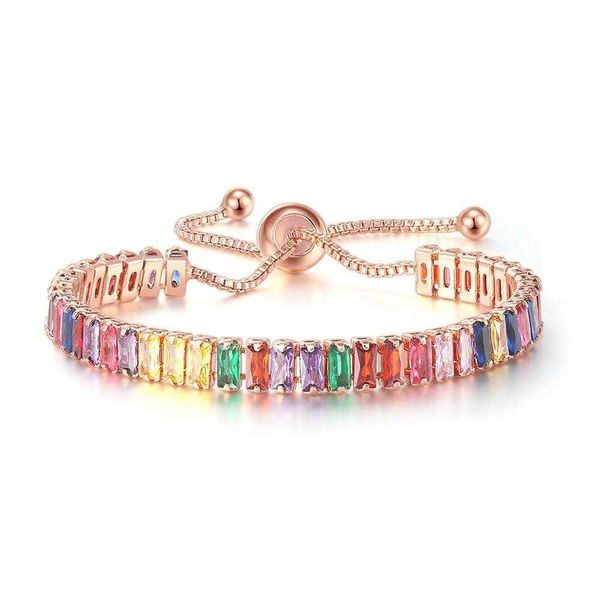 fashion bracelet chain single row inlaid color diamond short box copper plated gold rhinestone adjustable, Black
fashion bracelet chain single row inlaid color diamond short box copper plated gold rhinestone adjustable, Black