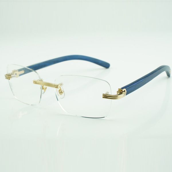 wooden glasses frames 0286 with natural blue wood sticks and 56mm clear lenses 0286o, Silver
wooden glasses frames 0286 with natural blue wood sticks and 56mm clear lenses 0286o, Silver