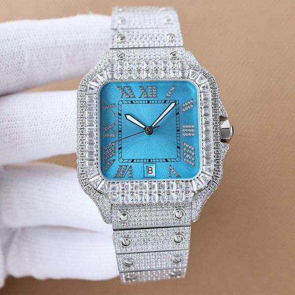 full diamond mens watch automatic mechanical 8215 watches 40mm business women wristwatch with diamond-studded steel bracelet montre de luxe, Slivery;brown
full diamond mens watch automatic mechanical 8215 watches 40mm business women wristwatch with diamond-studded steel bracelet montre de luxe, Slivery;brown