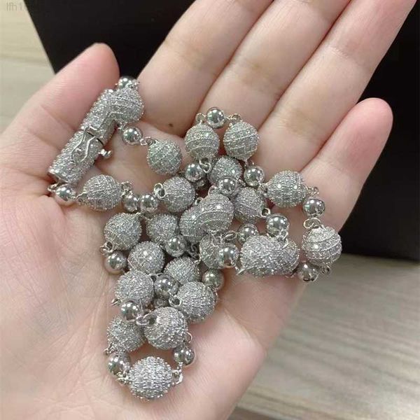 wholesale 3d round bead vvs moissanite ball chain luxury hip hop jewelry cuban necklace iced out s925 diamond cuban chain, Silver
wholesale 3d round bead vvs moissanite ball chain luxury hip hop jewelry cuban necklace iced out s925 diamond cuban chain, Silver