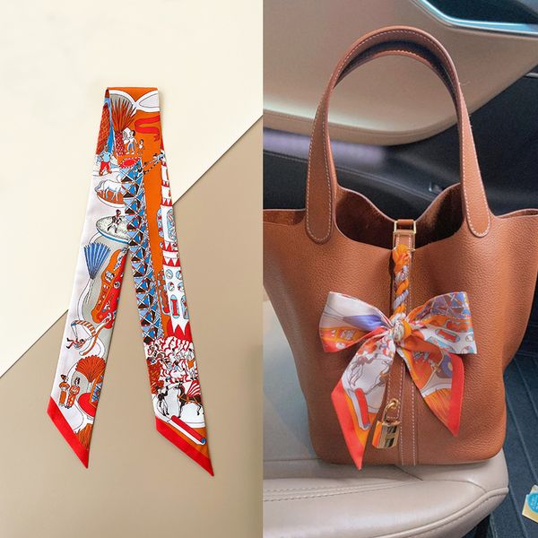 100% silk and high-end world expo twill silk scarf womens silk twill 18 thin strip small silk ribbon arm bag handle decoration h, Blue;gray
100% silk and high-end world expo twill silk scarf womens silk twill 18 thin strip small silk ribbon arm bag handle decoration h, Blue;gray