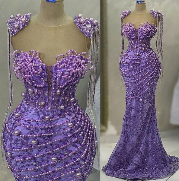 2023 may aso ebi lavender mermaid prom dress pearls crystals evening formal party second reception birthday engagement gowns dress robe de s, Black
2023 may aso ebi lavender mermaid prom dress pearls crystals evening formal party second reception birthday engagement gowns dress robe de s, Black