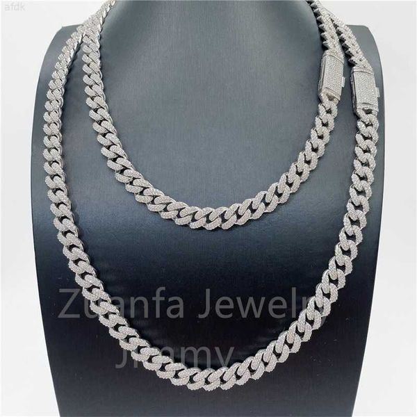 10mm two row stone fashion necklace statement jewelry s925 white yellow gold plated necklace vvs moissanite diamond, Silver
10mm two row stone fashion necklace statement jewelry s925 white yellow gold plated necklace vvs moissanite diamond, Silver