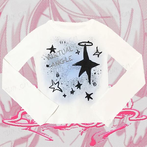 t-shirt grunge fashion y2k handpainted the gradient stars print white round neck tee long sleeve female autumn korean style
t-shirt grunge fashion y2k handpainted the gradient stars print white round neck tee long sleeve female autumn korean style