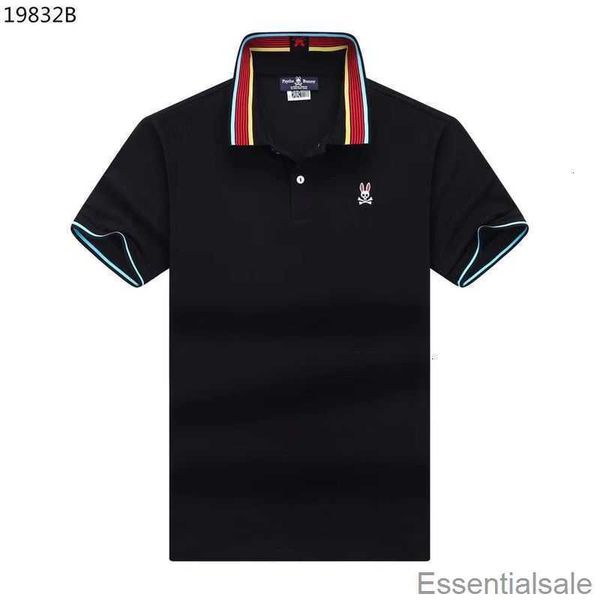 23 summer and autumn psychbunny bunny t shirt skeleton rabbit embroidered pearl cotton men's trendy polo rib edge 2jj2, White;black
23 summer and autumn psychbunny bunny t shirt skeleton rabbit embroidered pearl cotton men's trendy polo rib edge 2jj2, White;black