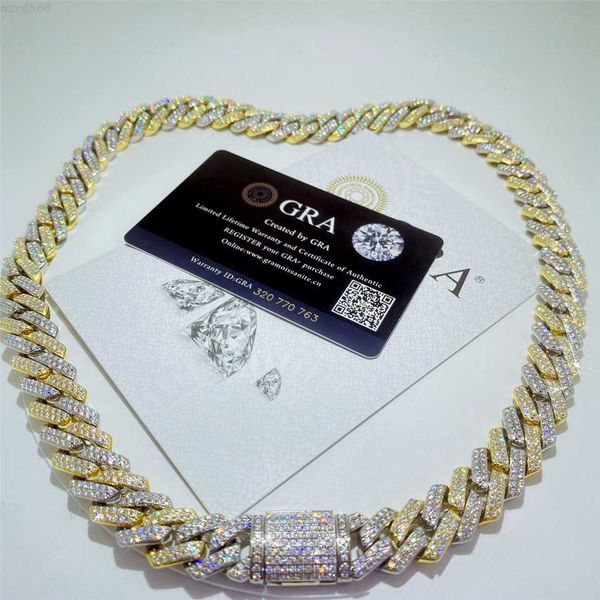 hip hop 925 sterling silver vvs1 moissanite diamond cuban link chain iced out 14mm two tone cuban link chain men necklace
hip hop 925 sterling silver vvs1 moissanite diamond cuban link chain iced out 14mm two tone cuban link chain men necklace