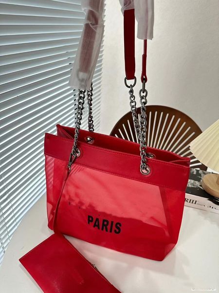 tote bag transparent mesh handbag brand designer luxury chain shoulder bag girls bags purses womens handbags women totes
tote bag transparent mesh handbag brand designer luxury chain shoulder bag girls bags purses womens handbags women totes