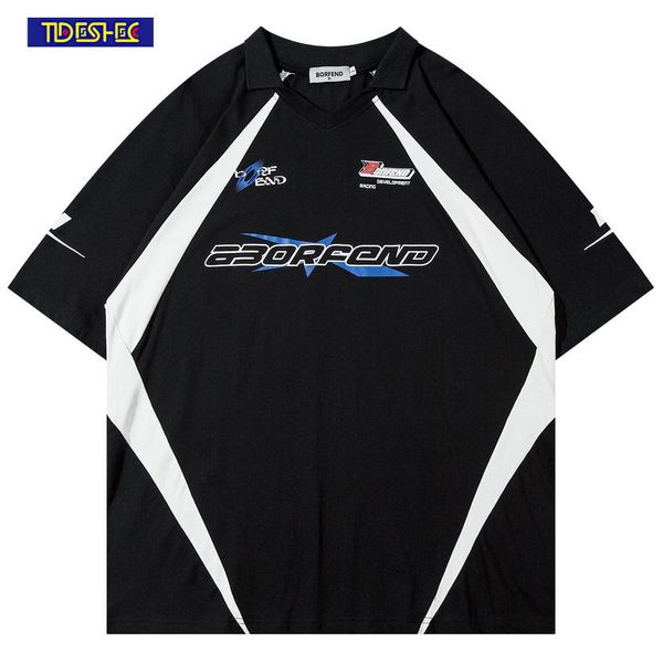 men's t-shirts hip hop american style contrast color splice vintage letter print short-sleeved men women summer streetwear casual t-shi, White;black
men's t-shirts hip hop american style contrast color splice vintage letter print short-sleeved men women summer streetwear casual t-shi, White;black