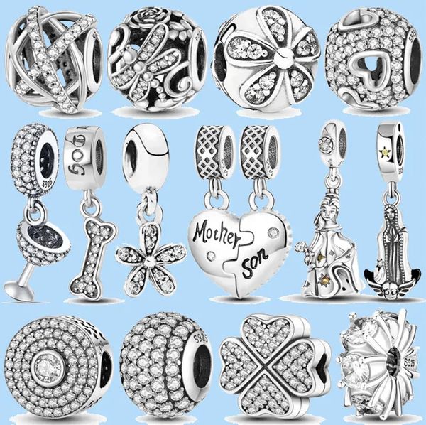 925 charm beads accessories fit pandora charms jewelry bracelet color star moon heart safety chain cz love charms set pendant diy fine, Black
925 charm beads accessories fit pandora charms jewelry bracelet color star moon heart safety chain cz love charms set pendant diy fine, Black