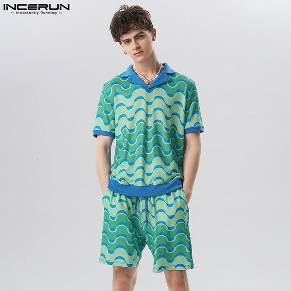 mens tracksuits handsome well fitting incerun leisure allmatch sets short sleeve shirt shorts ripple printing two piece set s5xl 230512, Gray
mens tracksuits handsome well fitting incerun leisure allmatch sets short sleeve shirt shorts ripple printing two piece set s5xl 230512, Gray