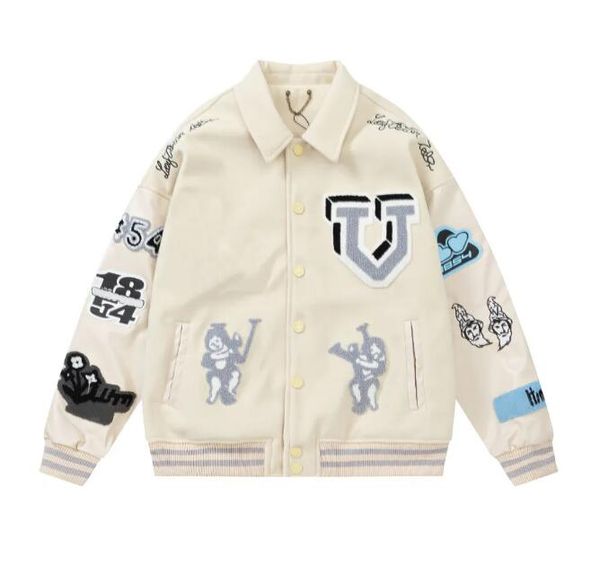 yellow varsity baseball jacket men clothing women designer leather sleeve bomber coats winter harajuku japanese brand motorcycle men's, Black;brown
yellow varsity baseball jacket men clothing women designer leather sleeve bomber coats winter harajuku japanese brand motorcycle men's, Black;brown
