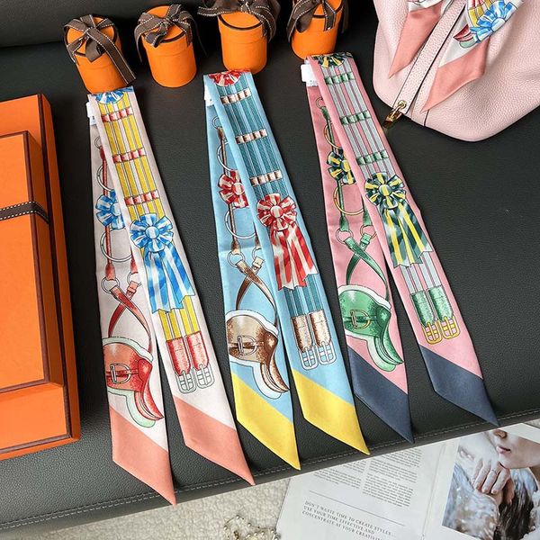 100% silk and high-endjumping high-grade long silk twill scarf tied bag ribbon wrapped handle diagonal scarf ribbon h, Blue;gray
100% silk and high-endjumping high-grade long silk twill scarf tied bag ribbon wrapped handle diagonal scarf ribbon h, Blue;gray
