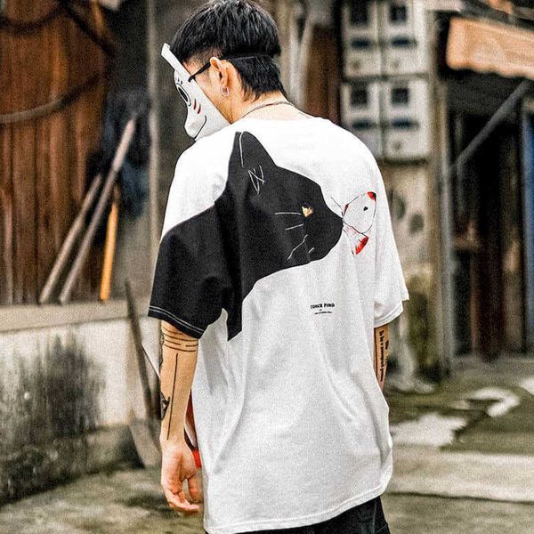 men's t-shirts summer short-sleeved men's and women's t-shirt black cat print loose round neck five-point sleeve male all-mat, White;black
men's t-shirts summer short-sleeved men's and women's t-shirt black cat print loose round neck five-point sleeve male all-mat, White;black