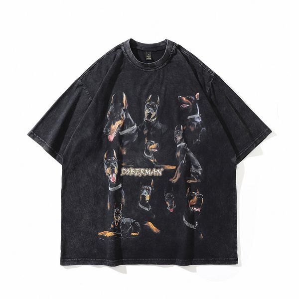 oversize distressed t shirts hip hop vintage doberman dog print punk rock gothic tshirt streetwear 2023 harajuku casual t-shirt, White;black
oversize distressed t shirts hip hop vintage doberman dog print punk rock gothic tshirt streetwear 2023 harajuku casual t-shirt, White;black
