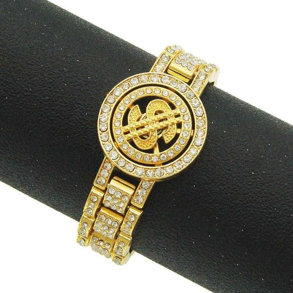hip hop cool mens rotating charm beauty watch band bracelet fashionmonger personalized full diamond punk, Golden;silver
hip hop cool mens rotating charm beauty watch band bracelet fashionmonger personalized full diamond punk, Golden;silver