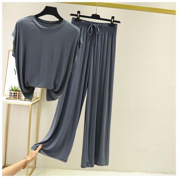 women's sleepwear 2 piece set gray home suit for women modal atoff home cloth loose women pajamas set female homewear suit summer ladie, Black;red
women's sleepwear 2 piece set gray home suit for women modal atoff home cloth loose women pajamas set female homewear suit summer ladie, Black;red