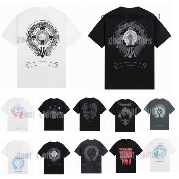 2023 designers chromes heart mens t-shirts embossed letter classic crew neck casual horseshoe sanskrit cross pattern tees tshirts eur s-xl t, White;black
2023 designers chromes heart mens t-shirts embossed letter classic crew neck casual horseshoe sanskrit cross pattern tees tshirts eur s-xl t, White;black