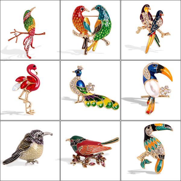 creative small aninal bird brooch for women rhinestone dripping oil diamond brooch men suit jacket coat collar pins jewelry gift, Gray
creative small aninal bird brooch for women rhinestone dripping oil diamond brooch men suit jacket coat collar pins jewelry gift, Gray
