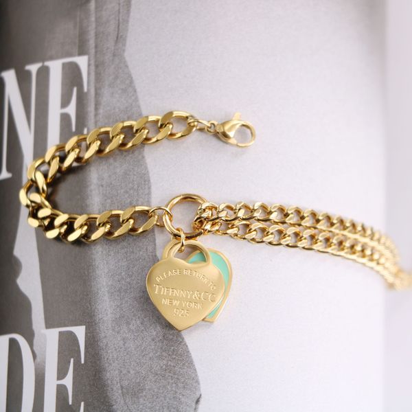 classic design holiday party equipment gold tiffanyy bracelet women's fashion gift chain gift haute couture pendant fashion elegant jew, Silver
classic design holiday party equipment gold tiffanyy bracelet women's fashion gift chain gift haute couture pendant fashion elegant jew, Silver