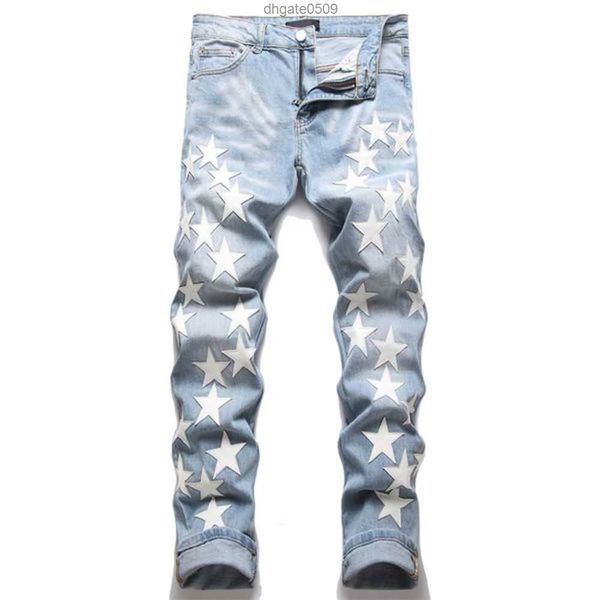 mens jeans designer amirs denim tears pants perforated patch trendy elastic stacked versatile 's slim pencil 8wdpq, Blue
mens jeans designer amirs denim tears pants perforated patch trendy elastic stacked versatile 's slim pencil 8wdpq, Blue