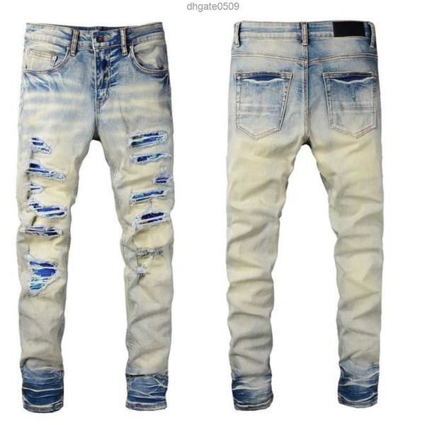 2022 new men's designer amirs jeans fashion skinny straight slim ripped stretch casual trousers 11nura, Blue
2022 new men's designer amirs jeans fashion skinny straight slim ripped stretch casual trousers 11nura, Blue