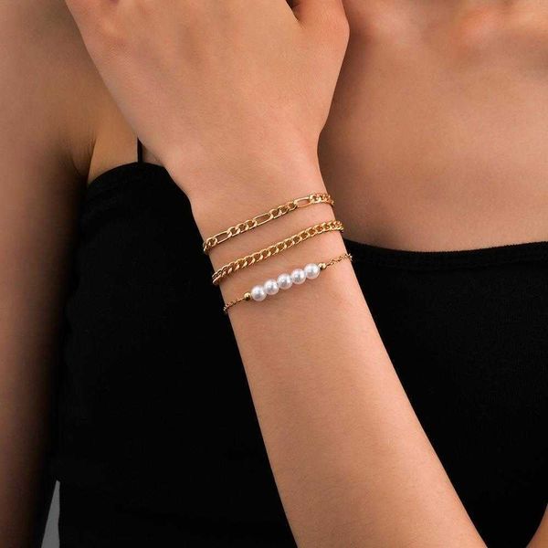 fashion simple womens multi layer bracelet set pearl adjustable metal bangle ornament wholesale, Golden;silver
fashion simple womens multi layer bracelet set pearl adjustable metal bangle ornament wholesale, Golden;silver