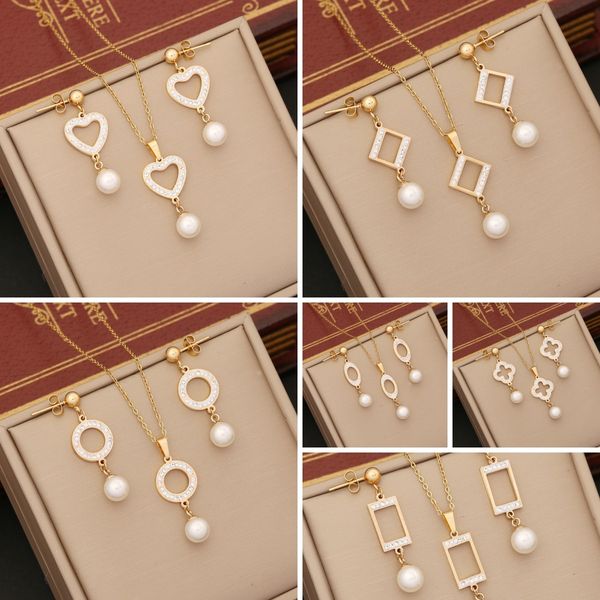classic design gold micro pave heart clover flower necklace earring jewelry for women gift, Silver
classic design gold micro pave heart clover flower necklace earring jewelry for women gift, Silver