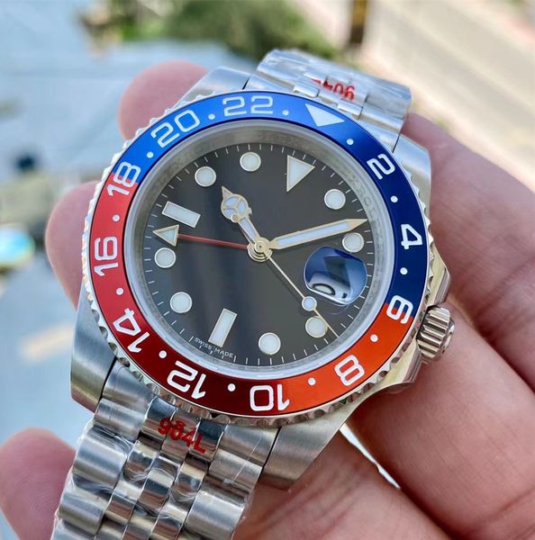 with original box mens watch ceramics blue bezel fashion automatic wristwatch 40mm male watches 904l stainless bezel sapphire night vision, Slivery;brown
with original box mens watch ceramics blue bezel fashion automatic wristwatch 40mm male watches 904l stainless bezel sapphire night vision, Slivery;brown