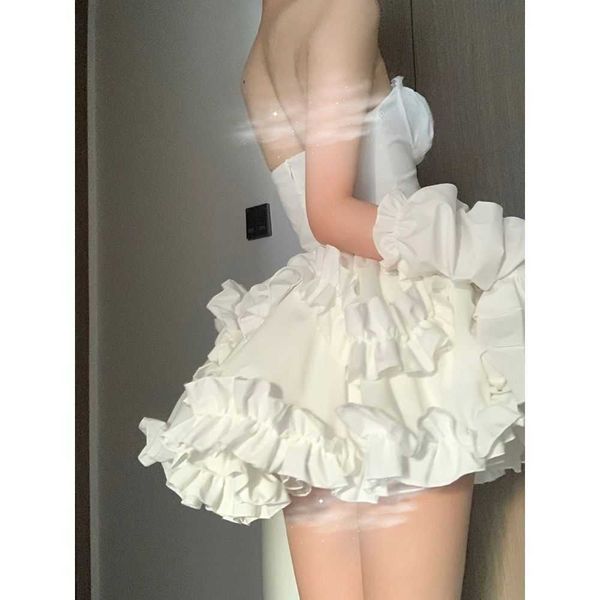 new vintage temperament women's summer dress exquisite and unique white tube tutu sleeveles es for women 230508, White;black
new vintage temperament women's summer dress exquisite and unique white tube tutu sleeveles es for women 230508, White;black