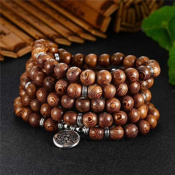 accessories door frame 108 bracelet buddha om lotus pendant handmade necklace, Golden;silver