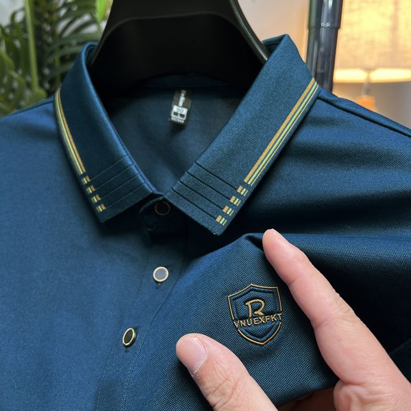 men's polos high end brand embroidered men's polo shirt summer fashion mercerized cotton short sleeved t-shirt men's lapel ca, White;black
men's polos high end brand embroidered men's polo shirt summer fashion mercerized cotton short sleeved t-shirt men's lapel ca, White;black