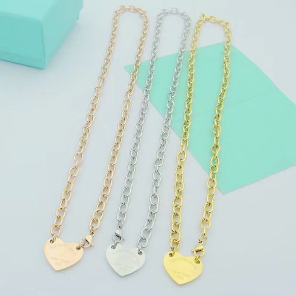luxury fashion love bracelet necklace set designer women's peach heart bracelet classic jewelry 316l stainless steel girls' holida, Golden;silver
luxury fashion love bracelet necklace set designer women's peach heart bracelet classic jewelry 316l stainless steel girls' holida, Golden;silver