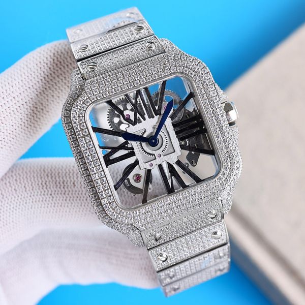 diamonds mens watch quartz movement watch 40mm luminous sapphire waterproof fashion business wristwatches montre de luxe, Slivery;brown
diamonds mens watch quartz movement watch 40mm luminous sapphire waterproof fashion business wristwatches montre de luxe, Slivery;brown