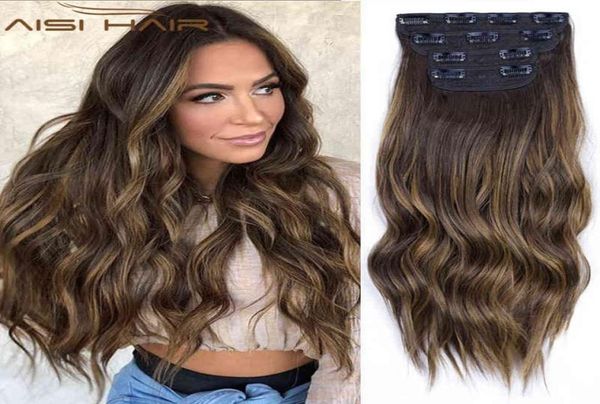 aisi hair 4pcsset natural hair extensions clip in synthetic long wavy thick pieces 2202084553768, Black;brown
aisi hair 4pcsset natural hair extensions clip in synthetic long wavy thick pieces 2202084553768, Black;brown