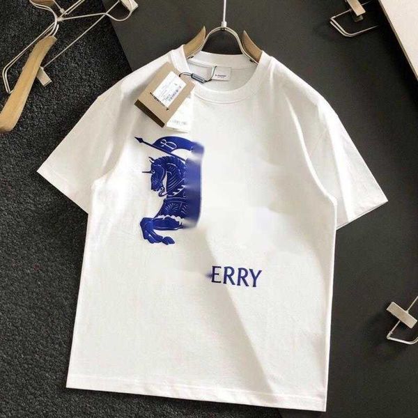 polos mens womens short sleeved t shirt designer tshirt burb printed round neck tee men pullover shirts casual sweatshirt summer cotton tshi, White;black
polos mens womens short sleeved t shirt designer tshirt burb printed round neck tee men pullover shirts casual sweatshirt summer cotton tshi, White;black