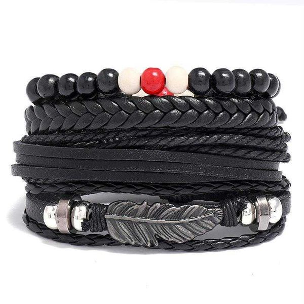 personality fashion vintage weave leather bracelet set combination multi layer carrying strap simple accessories, Golden;silver
personality fashion vintage weave leather bracelet set combination multi layer carrying strap simple accessories, Golden;silver