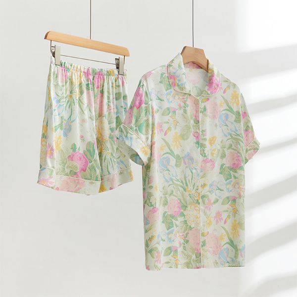 women's sleepwear floral printed shorts pajamas sets for women's spring and summer cotton short sleeve vanilla mint high-grade hom, Black;red
women's sleepwear floral printed shorts pajamas sets for women's spring and summer cotton short sleeve vanilla mint high-grade hom, Black;red