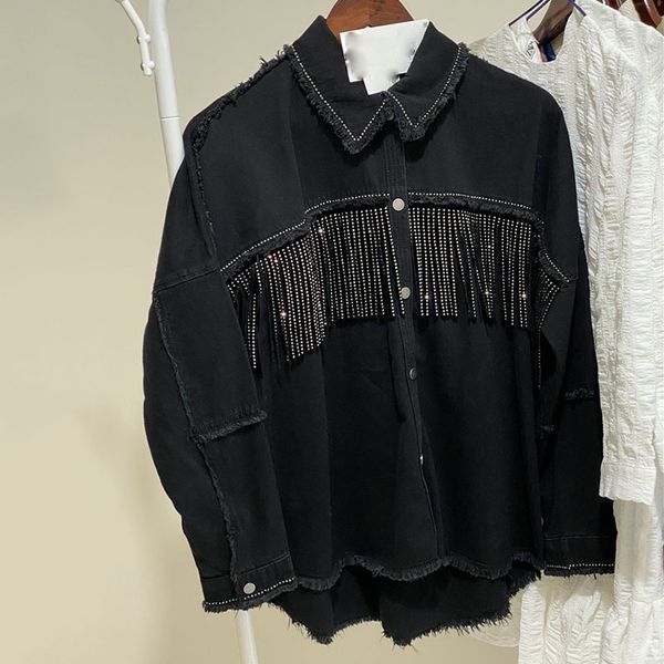 women's jackets women denim jacket coat tassels black ladies jeans jackets loose abrigo mujer for women spring denim coats females 230, Black;brown
women's jackets women denim jacket coat tassels black ladies jeans jackets loose abrigo mujer for women spring denim coats females 230, Black;brown