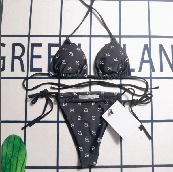 wonmen designer aw swimwear spring and summer new crystal letter decorative wang bikinis set rimless underwear swimsuit, White;black
wonmen designer aw swimwear spring and summer new crystal letter decorative wang bikinis set rimless underwear swimsuit, White;black