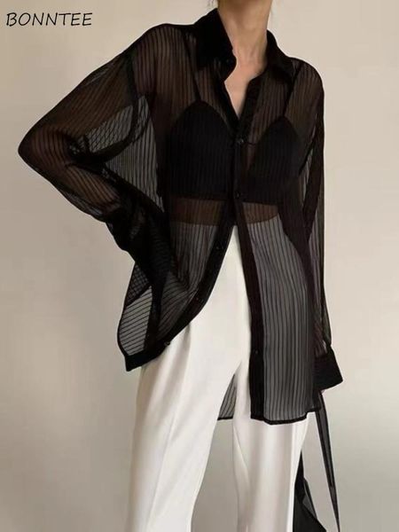 shirts shirts women seethrough allmatch striped temperament retro sunproof summer clothes ulzzang ladies streetwear personality, White
shirts shirts women seethrough allmatch striped temperament retro sunproof summer clothes ulzzang ladies streetwear personality, White