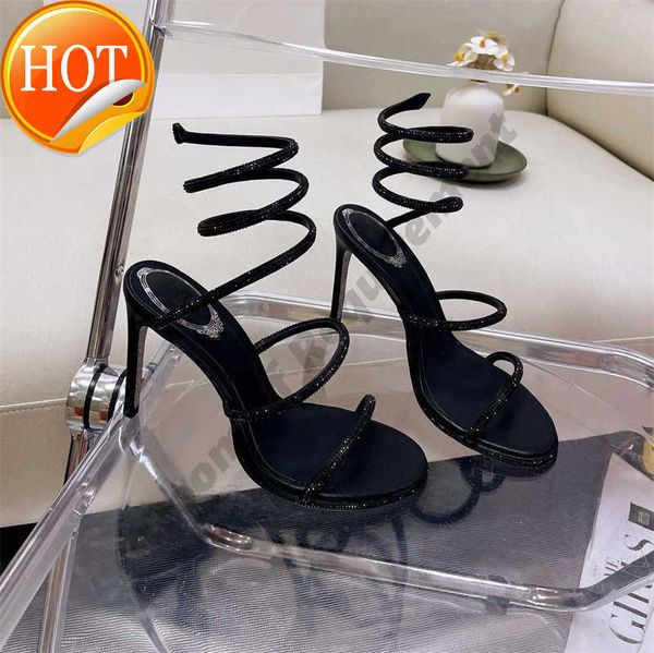 sandals 2022 margot jewel sandals snake twining elegant sandal 10cm stiletto high heel rene caovilla crystal gold rhinestone dress shoes sil, Black
sandals 2022 margot jewel sandals snake twining elegant sandal 10cm stiletto high heel rene caovilla crystal gold rhinestone dress shoes sil, Black