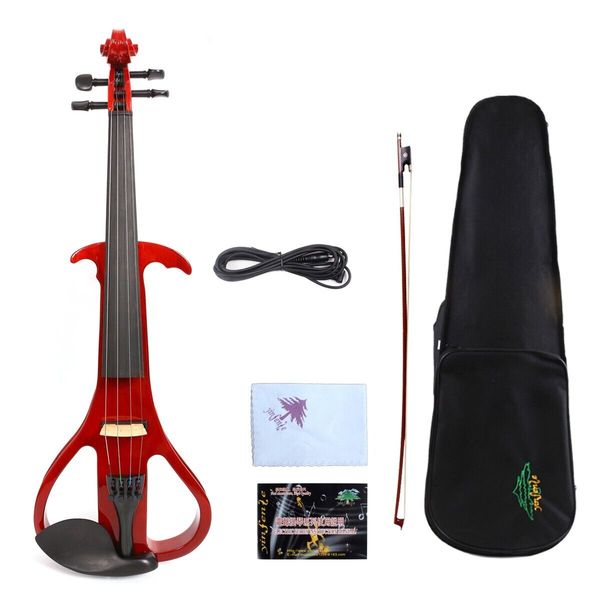 advanced red electric silent violin 4/4 solid wood sweet tone case #ev3 
advanced red electric silent violin 4/4 solid wood sweet tone case #ev3