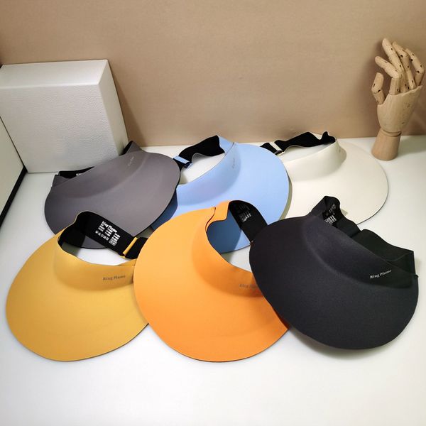 2023 new fashion designer wide brim hats casual ring plume hats women lightweight and traceless visors sandy beach sun caps, Blue;gray
2023 new fashion designer wide brim hats casual ring plume hats women lightweight and traceless visors sandy beach sun caps, Blue;gray